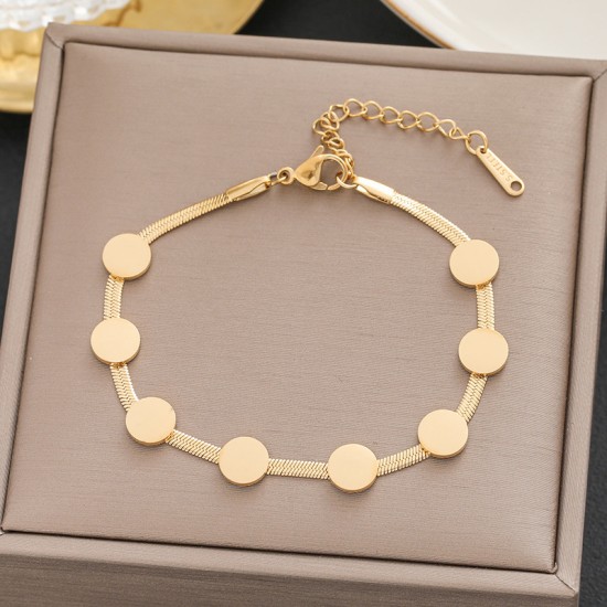 Meichen 100 Style Bracelets European and American 18K Gold Gold Longeparing Titanium Steel’s Women's Women Simple and Propealized Fashion Massion Jewelry Meichen 100 Style Bracelets European and American 18K Gold Gold Longeparing Titanium Steel’s Women's Women Simple and Propealized Fashion Massion Jewelry