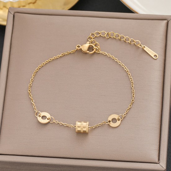 Meichen 100 Style Bracelets European and American 18K Gold Gold Longeparing Titanium Steel’s Women's Women Simple and Propealized Fashion Massion Jewelry Meichen 100 Style Bracelets European and American 18K Gold Gold Longeparing Titanium Steel’s Women's Women Simple and Propealized Fashion Massion Jewelry