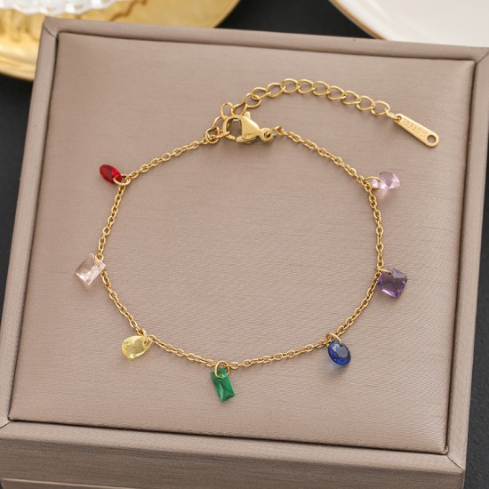 Meichen 100 Style Bracelets European and American 18K Gold Gold Longeparing Titanium Steel’s Women's Women Simple and Propealized Fashion Massion Jewelry Meichen 100 Style Bracelets European and American 18K Gold Gold Longeparing Titanium Steel’s Women's Women Simple and Propealized Fashion Massion Jewelry
