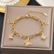 Meichen 100 Style Bracelets European and American 18K Gold Gold Longeparing Titanium Steel’s Women's Women Simple and Propealized Fashion Massion Jewelry Meichen 100 Style Bracelets European and American 18K Gold Gold Longeparing Titanium Steel’s Women's Women Simple and Propealized Fashion Massion Jewelry