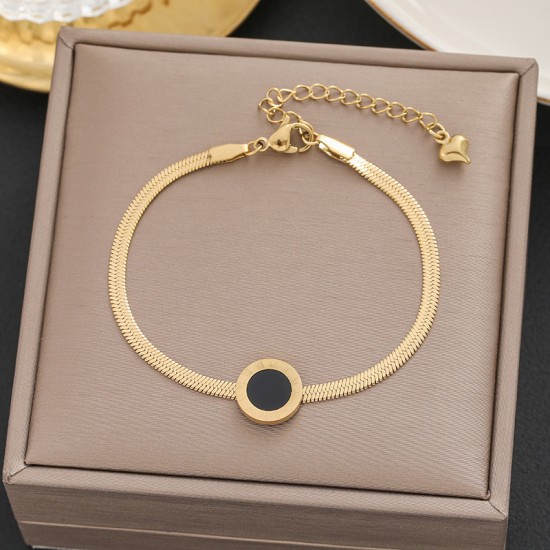 Meichen 100 Style Bracelets European and American 18K Gold Gold Longeparing Titanium Steel’s Women's Women Simple and Propealized Fashion Massion Jewelry Meichen 100 Style Bracelets European and American 18K Gold Gold Longeparing Titanium Steel’s Women's Women Simple and Propealized Fashion Massion Jewelry