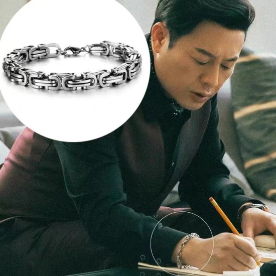 مسلسل تلفزيوني ساخن Kuangbang المجوهرات متعددة الاستخدامات بسيطة قاو Qiqiang نفس سوار الفولاذ من التيتانيوم مسلسل تلفزيوني ساخن Kuangbang المجوهرات متعددة الاستخدامات بسيطة قاو Qiqiang نفس سوار الفولاذ من التيتانيوم