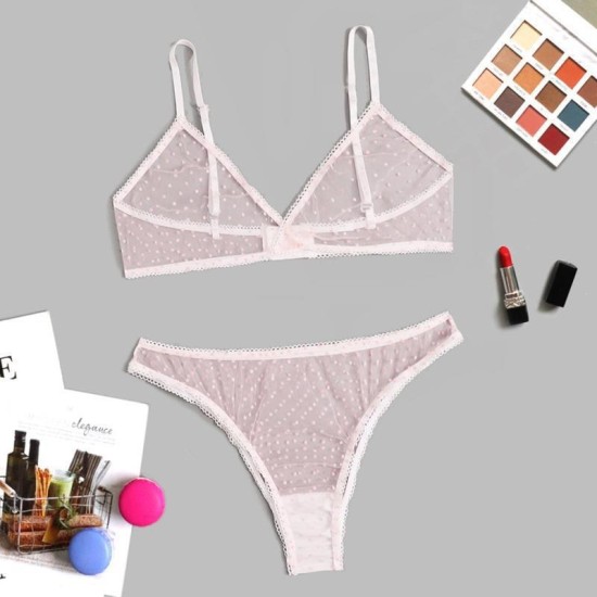 عبر حدود ثلاث نقاط ثلاث نقاط Sexy Sexy Bra Suit Polka Dot Mesh Perspective Supe Sup Sex Sex Inteld عبر حدود ثلاث نقاط ثلاث نقاط Sexy Sexy Bra Suit Polka Dot Mesh Perspective Supe Sup Sex Sex Inteld