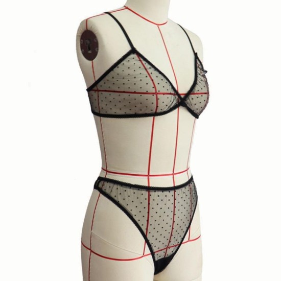 عبر حدود ثلاث نقاط ثلاث نقاط Sexy Sexy Bra Suit Polka Dot Mesh Perspective Supe Sup Sex Sex Inteld عبر حدود ثلاث نقاط ثلاث نقاط Sexy Sexy Bra Suit Polka Dot Mesh Perspective Supe Sup Sex Sex Inteld