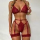 عبر الحدود الجديدة النمط المجمع Craft-Lace Clining Women's Sexy Lingerie Set عبر الحدود الجديدة النمط المجمع Craft-Lace Clining Women's Sexy Lingerie Set