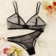 عبر حدود ثلاث نقاط ثلاث نقاط Sexy Sexy Bra Suit Polka Dot Mesh Perspective Supe Sup Sex Sex Inteld