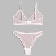 عبر حدود ثلاث نقاط ثلاث نقاط Sexy Sexy Bra Suit Polka Dot Mesh Perspective Supe Sup Sex Sex Inteld