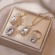 قلادات أوروبية وأمريكية عبر الإنترنت للنساء على الإنترنت المشاهير Zircon Zircon Menterasile Earrings Pendant Wath's Watch Stail Twist Metal Twist قلادات أوروبية وأمريكية عبر الإنترنت للنساء على الإنترنت المشاهير Zircon Zircon Menterasile Earrings Pendant Wath's Watch Stail Twist Metal Twist