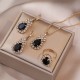 قلادات أوروبية وأمريكية عبر الإنترنت للنساء على الإنترنت المشاهير Zircon Zircon Menterasile Earrings Pendant Wath's Watch Stail Twist Metal Twist قلادات أوروبية وأمريكية عبر الإنترنت للنساء على الإنترنت المشاهير Zircon Zircon Menterasile Earrings Pendant Wath's Watch Stail Twist Metal Twist