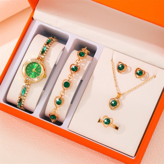 العلامة التجارية الجديدة 2024 Women's Gemstone Watch inlaid Diamond Watch ، Frasnable Student Claw Chain Watch Watch Watch Watch العلامة التجارية الجديدة 2024 Women's Gemstone Watch inlaid Diamond Watch ، Frasnable Student Claw Chain Watch Watch Watch Watch
