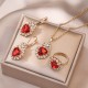 قلادات أوروبية وأمريكية عبر الإنترنت للنساء على الإنترنت المشاهير Zircon Zircon Menterasile Earrings Pendant Wath's Watch Stail Twist Metal Twist قلادات أوروبية وأمريكية عبر الإنترنت للنساء على الإنترنت المشاهير Zircon Zircon Menterasile Earrings Pendant Wath's Watch Stail Twist Metal Twist