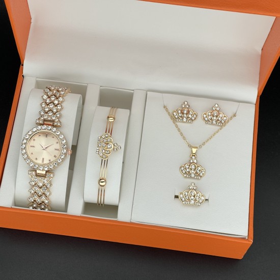 2023 Winter YJZB Crown Full Diamond Watch Jewelry مجموعة بسيطة مزاجية كوارتز ووتش ووتش بالجملة 2023 Winter YJZB Crown Full Diamond Watch Jewelry مجموعة بسيطة مزاجية كوارتز ووتش ووتش بالجملة