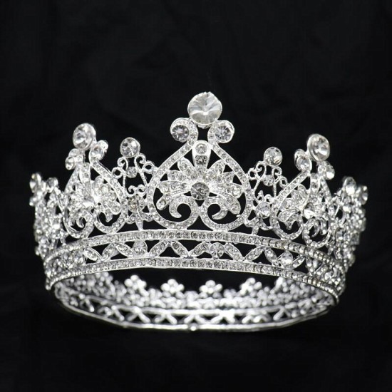 إكسسوارات العروس الأوروبية والأمريكية تاج سليفيون راينستون غطاء رأس Baroque Round Round Crown Amazon Source إكسسوارات العروس الأوروبية والأمريكية تاج سليفيون راينستون غطاء رأس Baroque Round Round Crown Amazon Source