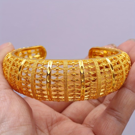 شرق الأوسط Hot Model 24K Gold Wide Bracelet افتتاح مجوهرات دبي الأوروبية والأميركية للعروس الأزياء شرق الأوسط Hot Model 24K Gold Wide Bracelet افتتاح مجوهرات دبي الأوروبية والأميركية للعروس الأزياء
