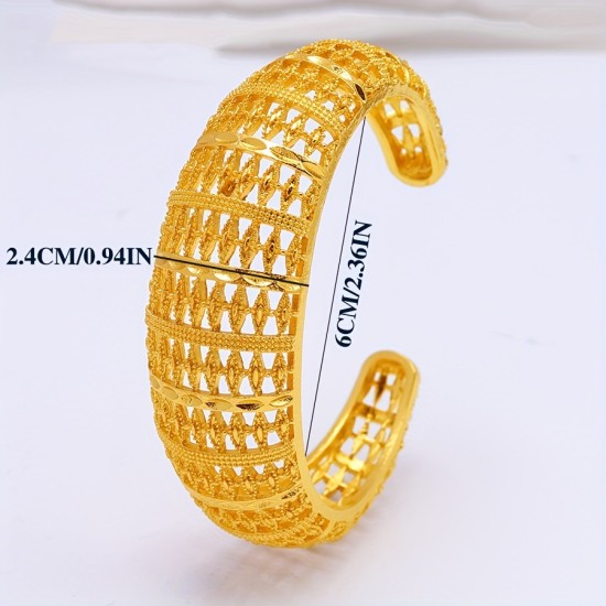 شرق الأوسط Hot Model 24K Gold Wide Bracelet افتتاح مجوهرات دبي الأوروبية والأميركية للعروس الأزياء شرق الأوسط Hot Model 24K Gold Wide Bracelet افتتاح مجوهرات دبي الأوروبية والأميركية للعروس الأزياء