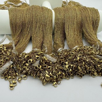 الفولاذ المقاوم للصدأ قلادة التيتانيوم الصلب 18K الترقوة سلسلة الصليب سلسلة يا كلمة سلسلة الفولاذ المقاوم للصدأ قلادة التيتانيوم الصلب 18K الترقوة سلسلة الصليب سلسلة يا كلمة سلسلة