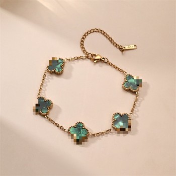 عبر الحدود أربعة البرسيم سوار مجوهرات السيدات الصاعد الصاعد مجوهرات الأوروبية والأمريكية الصغيرة الشعور بالجمله عبر الحدود أربعة البرسيم سوار مجوهرات السيدات الصاعد الصاعد مجوهرات الأوروبية والأمريكية الصغيرة الشعور بالجمله