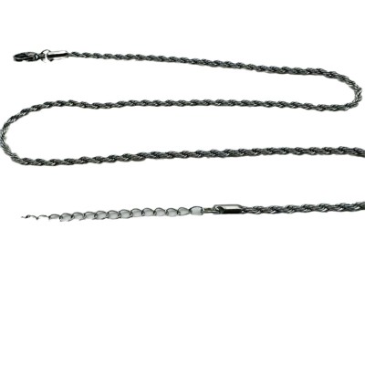 أوروبا والولايات المتحدة الرجال الفولاذ المقاوم للصدأ قلادة 2.5mm تويست سلسلة عالمية سلسلة ديي التجارة الخارجية مع سلسلة أنثى انفجار المد أوروبا والولايات المتحدة الرجال الفولاذ المقاوم للصدأ قلادة 2.5mm تويست سلسلة عالمية سلسلة ديي التجارة الخارجية مع سلسلة أنثى انفجار المد