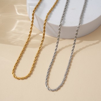 أوروبا والولايات المتحدة عبر الحدود الفولاذ المقاوم للصدأ قلادة شخصية باردة تويست سلسلة قلادة للرجال والنساء مع قلادة طويلة سترة سلسلة أوروبا والولايات المتحدة عبر الحدود الفولاذ المقاوم للصدأ قلادة شخصية باردة تويست سلسلة قلادة للرجال والنساء مع قلادة طويلة سترة سلسلة