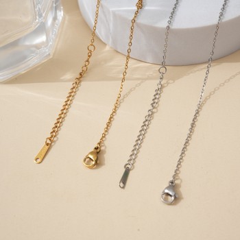 عبر الحدود الفولاذ المقاوم للصدأ 035 عبر سلسلة يا كلمة سلسلة قلادة قلادة قلادة عالمية بسيطة عبر الحدود الفولاذ المقاوم للصدأ 035 عبر سلسلة يا كلمة سلسلة قلادة قلادة قلادة عالمية بسيطة