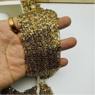الفولاذ المقاوم للصدأ قلادة عالمية أنثى التيتانيوم الصلب 18K الترقوة سلسلة سلسلة الشفاه الفولاذ المقاوم للصدأ قلادة عالمية أنثى التيتانيوم الصلب 18K الترقوة سلسلة سلسلة الشفاه