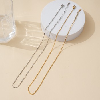 المصنع مباشرة عبر الحدود 18K مطلي بالذهب التيتانيوم الصلب قلادة ثعبان العظام سلسلة الفولاذ المقاوم للصدأ سلسلة الجانب سلسلة هندسية المصنع مباشرة عبر الحدود 18K مطلي بالذهب التيتانيوم الصلب قلادة ثعبان العظام سلسلة الفولاذ المقاوم للصدأ سلسلة الجانب سلسلة هندسية