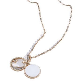 جديد فراغ مطلي الفولاذ المقاوم للصدأ قلادة قلادة عالية الجودة الشعور قلادة الترقوة سلسلة سترة جديد فراغ مطلي الفولاذ المقاوم للصدأ قلادة قلادة عالية الجودة الشعور قلادة الترقوة سلسلة سترة