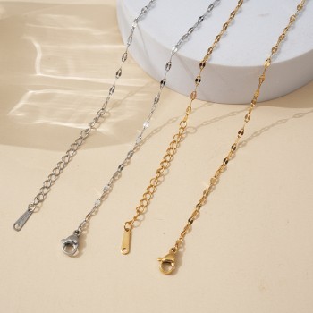 التيتانيوم الصلب سلسلة الشفاه مطلي الفولاذ المقاوم للصدأ قلادة الترقوة سلسلة قلادة التيتانيوم الصلب سلسلة الشفاه مطلي الفولاذ المقاوم للصدأ قلادة الترقوة سلسلة قلادة