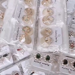 Zirconia earrings 100 designs mix