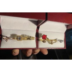 18k gold plated rings, total 18 designs